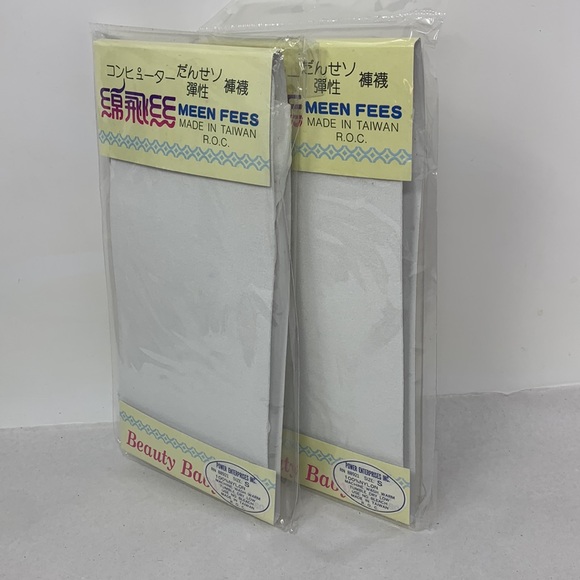 Sz S (2-4) WHITE High Class Socks tights stockings new solid white - Picture 17 of 17